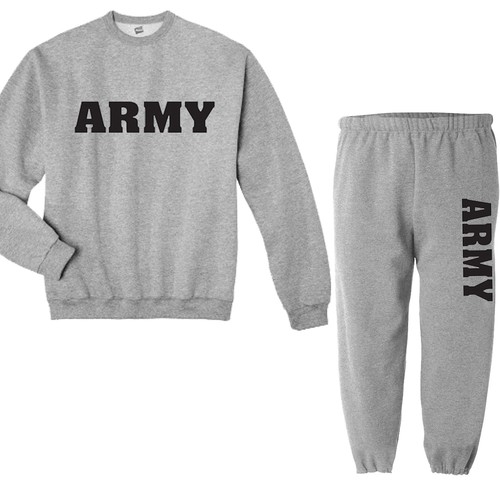 Felpa girocollo esercito felpa